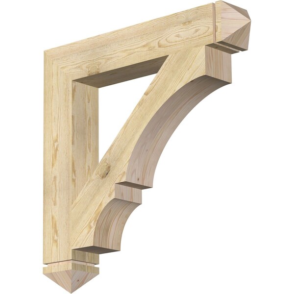 Ekena Millwork Balboa Arts & Crafts Rough Sawn Bracket, Douglas Fir, 6"W x 38"D x 38"H BKT06X38X38BOA03RDF - main